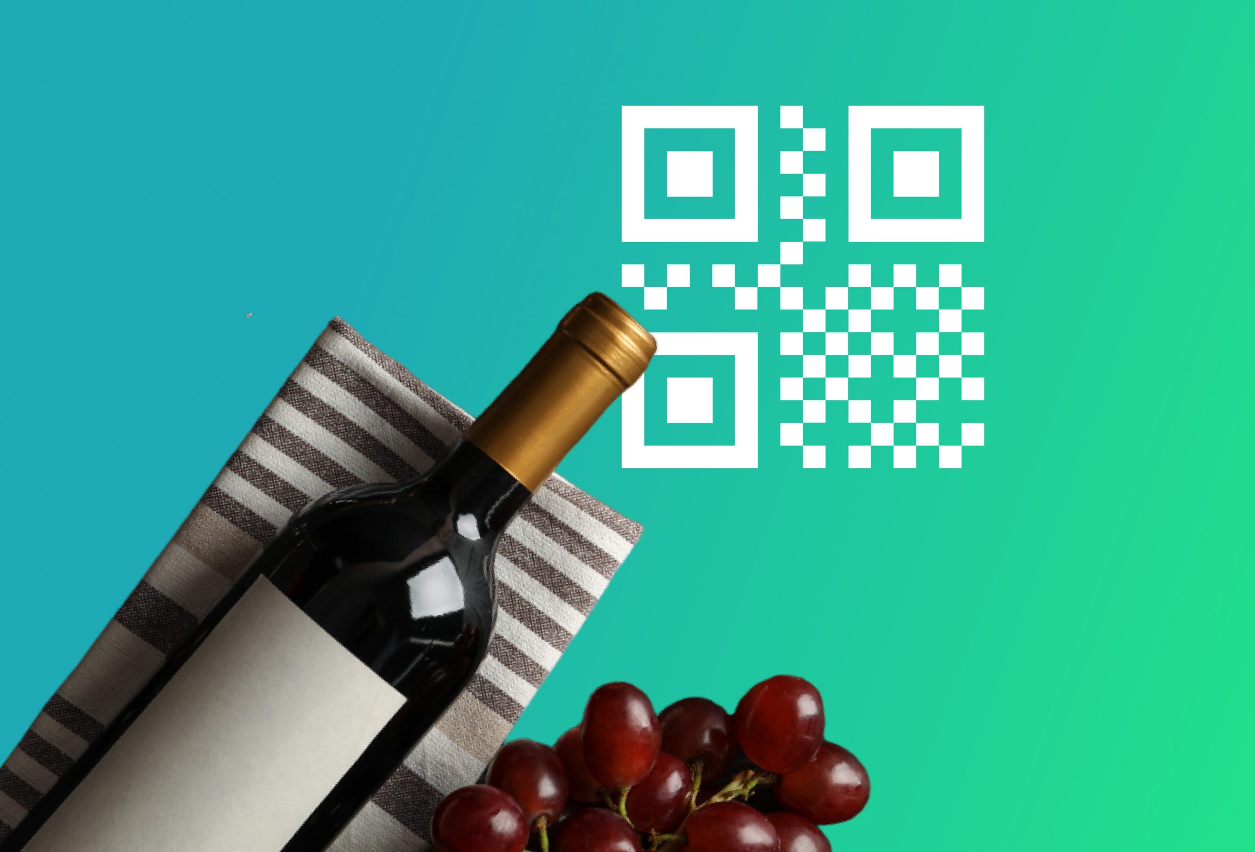 Código QR para botellas de vino